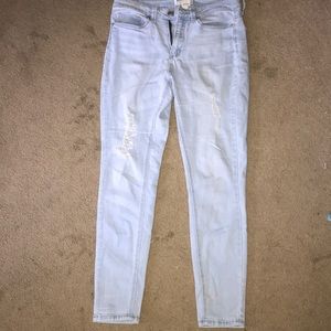 Light blue skinny jeans